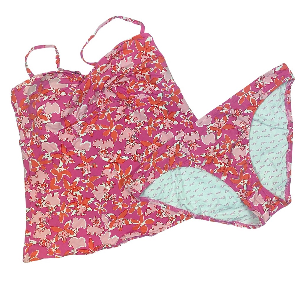 Lilly Pulitzer 2 piece Floral Tankini Swimsuit